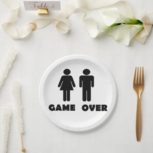 Assiettes En Carton Partie terminée (Mariage)