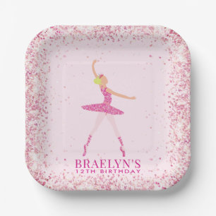 Assiettes En Carton Parties scintillant Ballerina Confetti Conception 