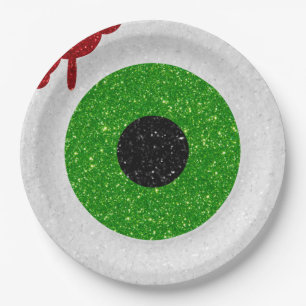 Assiettes En Carton Parties scintillant de Bloody Eyeball
