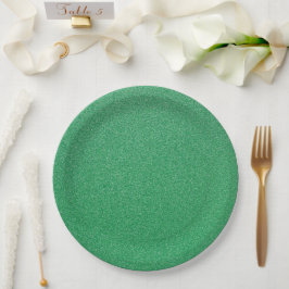 Assiettes En Carton Parties scintillant verte, Étincelle, Arrière - pl