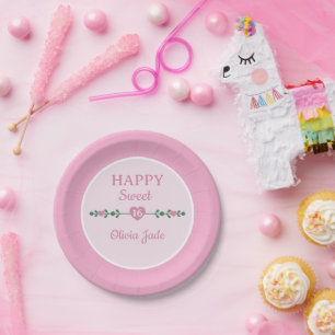 Assiettes En Carton Party! Douceur personnalisée 16 Anniversaire