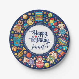 Assiettes En Carton Party Palooza fête d'anniversaire