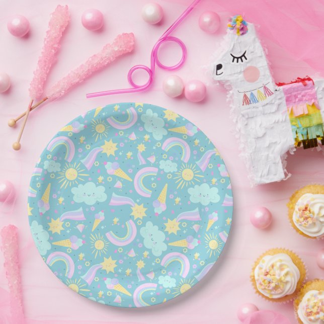 Assiettes En Carton  Party Plates to a magical birthday party. (Fête)