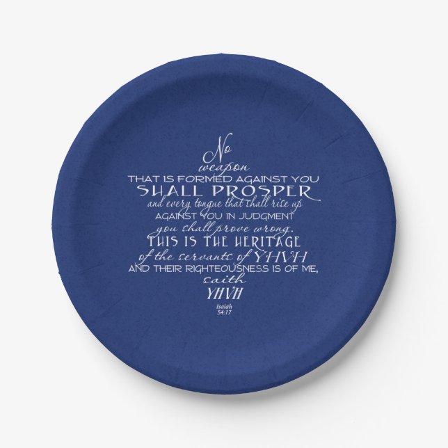Assiettes En Carton Pas d'étoile d'arme de David Bleu (Devant)