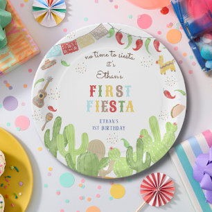 Assiettes En Carton Pas le temps de siesta fiesta mexicaine premier an