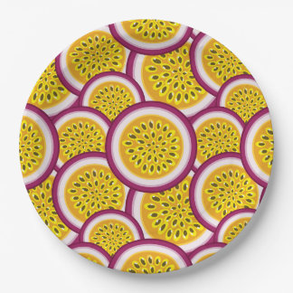 Assiettes En Carton Passion fruit slices