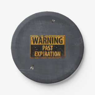 Assiettes En Carton Past Expiration Dirty Avertissement Signal Hallowe