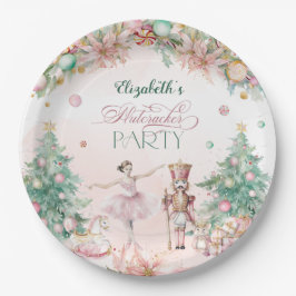 Assiettes En Carton Pastel Nutcracker Ballerina fête d'anniversaire
