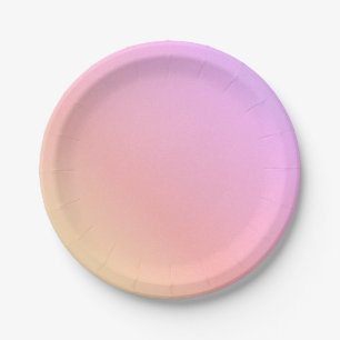 Assiettes En Carton Pastel Ombre