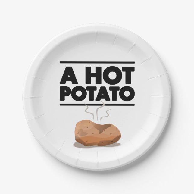 Assiettes En Carton Patate chaude (Devant)