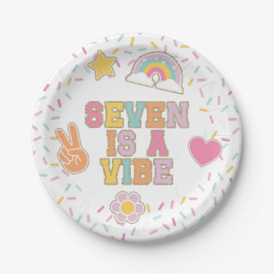 Assiettes En Carton Patch Preppy Seven est une ambiance d'anniversaire