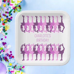 Assiettes En Carton Patinage artistique groupe synchronisé Personnalis