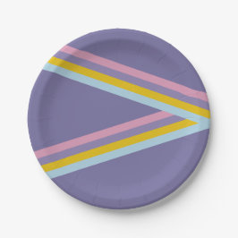 Assiettes En Carton Patinage sur glace - Rétro Anniversaire