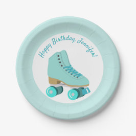 Assiettes En Carton Patinage turquoise Graphic Roller Patinage à thème