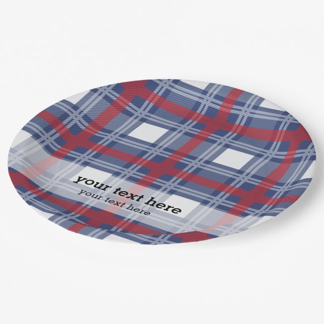 Assiettes En Carton Patriotique (Angle)