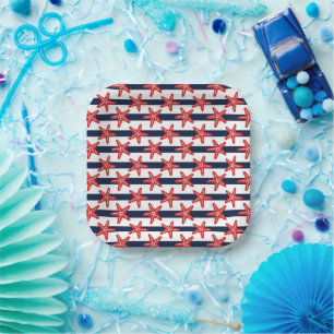 Assiettes En Carton Patterns de Stars And Stripes