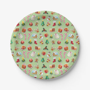 Assiettes En Carton Patters de Noël