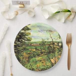 Assiettes En Carton Paul Cézanne, La Vallée de l'Oise,