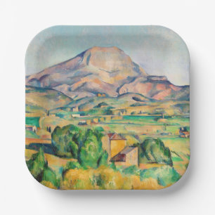 Assiettes En Carton Paul Cezanne - Mont Sainte-Victoire