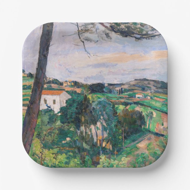 Assiettes En Carton Paul Cezanne - Pin à Estaque (Recto)