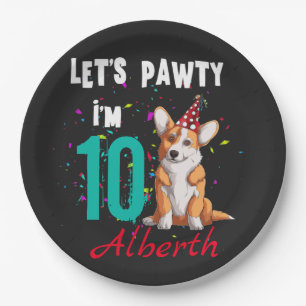 Assiettes En Carton Pawty Boy ou Girl Birthday Party Custom