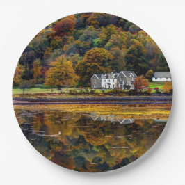 Assiettes En Carton Paysage écossais de montagnes d'Argyll