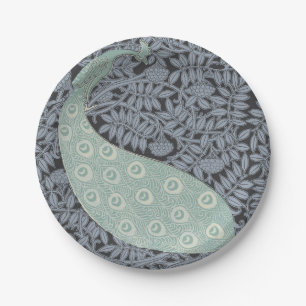Assiettes En Carton Peacock Art Nouveau Bird Classic