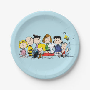 Assiettes En Carton Peanuts Charlie Brown et sa bande