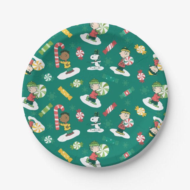 Assiettes En Carton Peanuts Pepperment Dreams Motif de vacances (Devant)