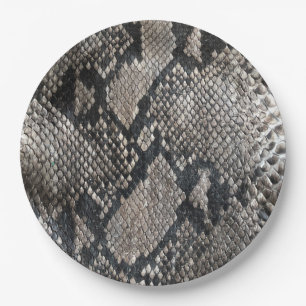 Assiettes En Carton Peau de serpent à la mode de python - mode
