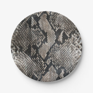 Assiettes En Carton Peau de Serpent Python de luxe - Rich Elegant Mode