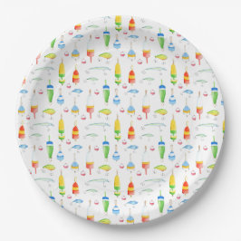 Assiettes En Carton Pêche inspirée