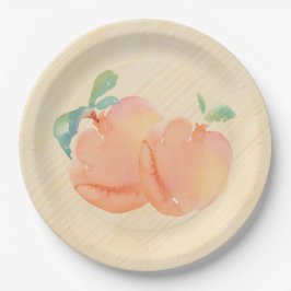 Assiettes En Carton Pêches