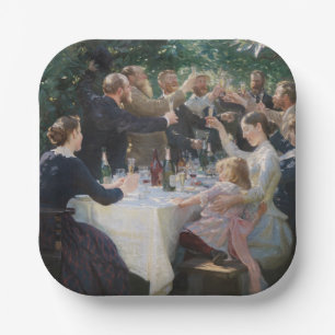 Assiettes En Carton Peder Severin Kroyer - Hip, Hip, Hurrah !