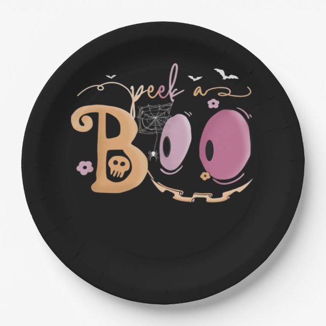 Assiettes En Carton Peekaboo Halloween Sloth Essential (Devant)