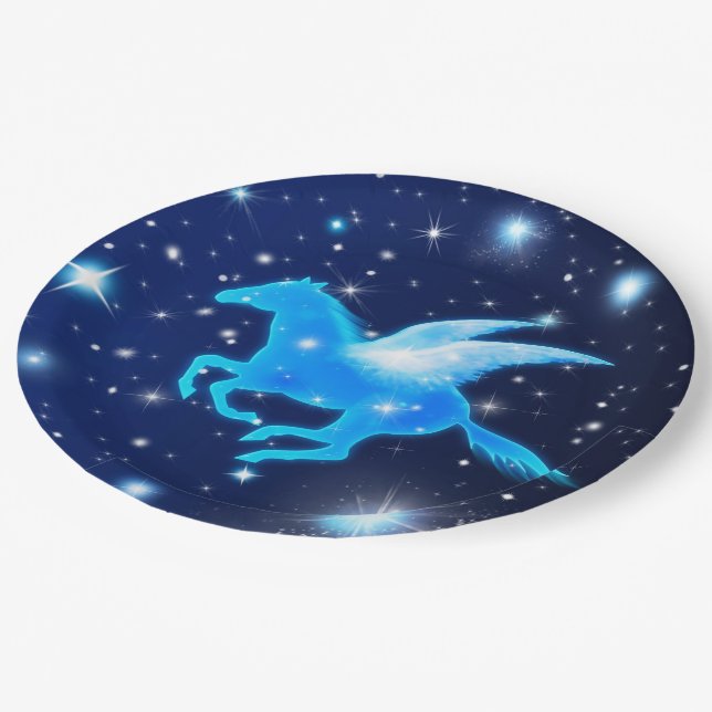 Assiettes En Carton Pegasus volant (Angle)