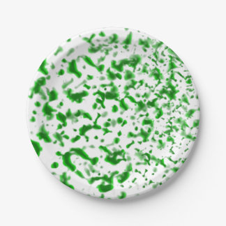 Assiettes En Carton Peindre vert craché
