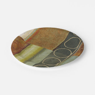 Assiettes En Carton Peinture Abstraite multitexturée par Vision Studio