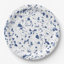 Peinture bleue d'éclaboussure