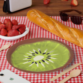 Assiettes En Carton Peinture magique Kivi Verdure Fête d'anniversaire