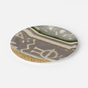 Assiettes En Carton Peinture tribale contemporaine de motif