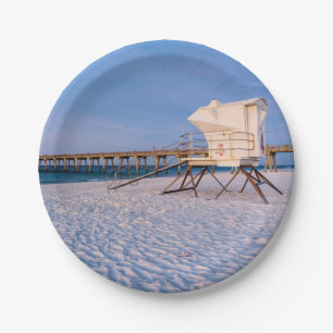 Assiettes En Carton Pensacola Matin Lifeguard Stand And Pier