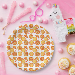 Assiettes En Carton Peperroni, Fromage Et Pizza Margherita
