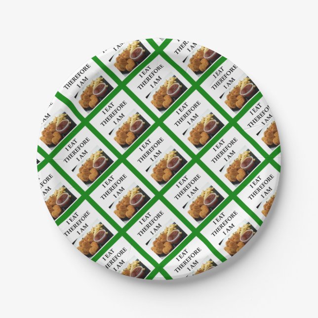 Assiettes En Carton pépites de poulet (Devant)