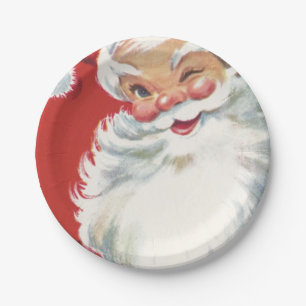Assiettes En Carton Père Noël