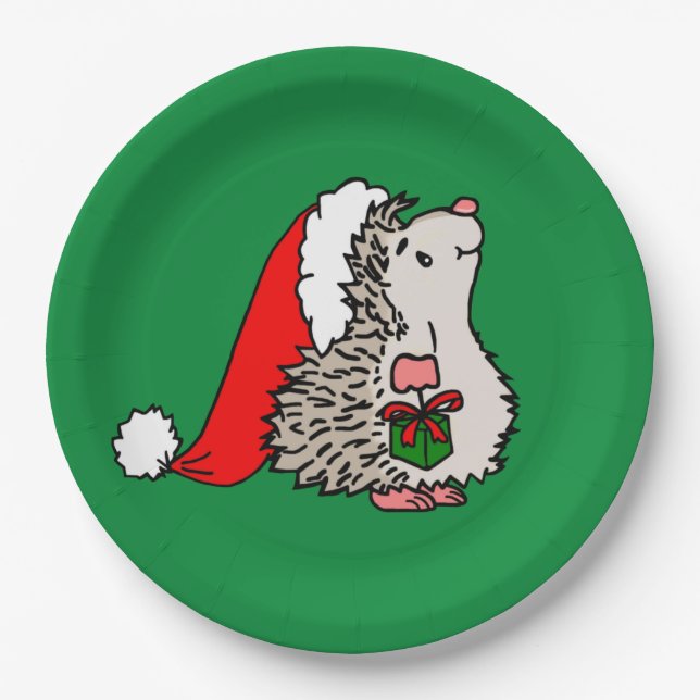 Assiettes En Carton Père Noël de Noël (Devant)