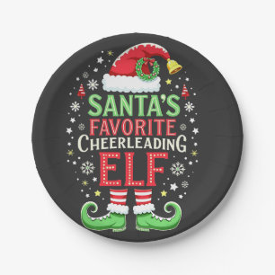 Assiettes En Carton Père Noël Favori Cheerled Famille Elf Correspondan