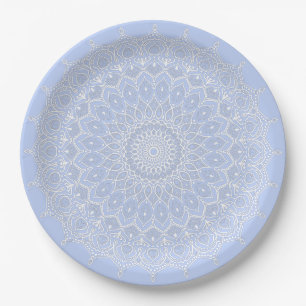 Assiettes En Carton Periwinkle Mandala - Bora in Juniper Berry
