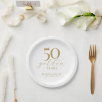 Personnalisé 50e anniversaire Mariage Élégant