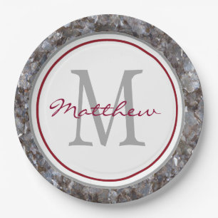 Assiettes En Carton Personnalisé & Monogramme